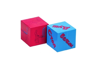 Кубики для взрослых ОКИ ЧПОКИ, 2шт, 4 х 4см.
