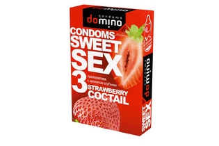 Презерватив DOMINO SWEET SEX STRAWBERRY, 1шт.